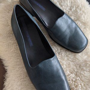 Easy Spirit Leather Loafers, evergreen